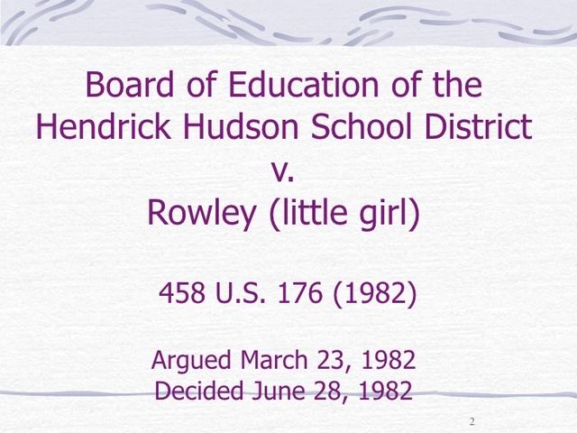 Board of Education of the Hendrick Hudson Central School District v. Rowley
