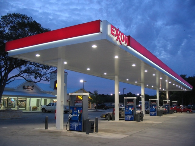 Exxon gas station to Exxon gas station