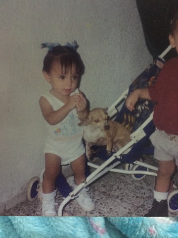 paseando a mi perrita