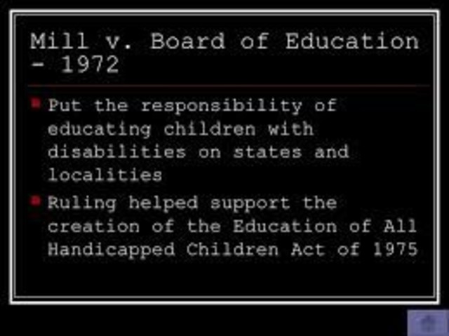 . Mills vs. Board of Education of the District of Columbia