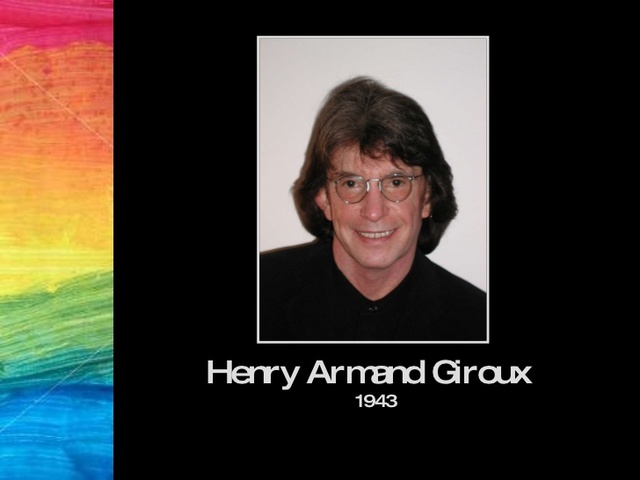 Nace Henry Giroux en Providence, Estados Unidos.