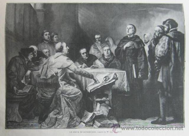 Dieta de Augsburgo, donde se intentó llegar a un acuerdo entre cristianos y luteranos. El resultado, una guerra civil.