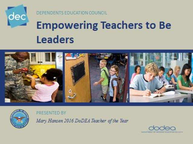 Presentation to the Dependents Education Council