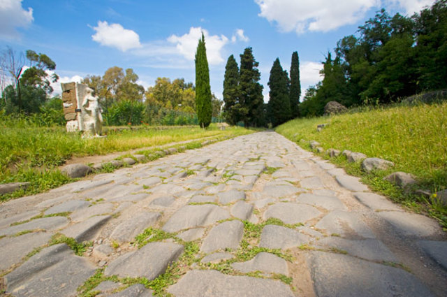 The first Roman roads