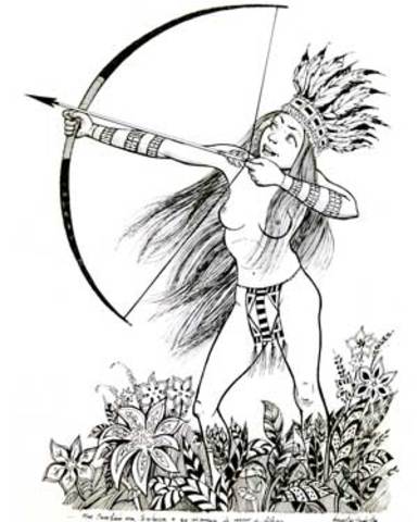 Martim e Iracema se conhecem.