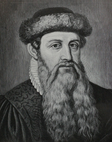 Johann Gutenberg invents the first move able type printing press