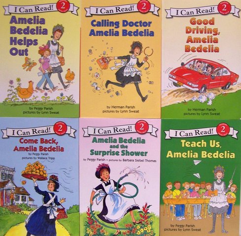 In 4th grade I read all of the Amelia Bedelia books.  I liked them very much.  This was a positive influence.