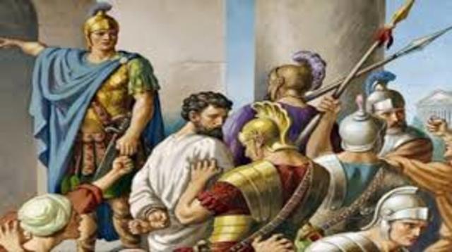 Paul arrested in Jerusalem