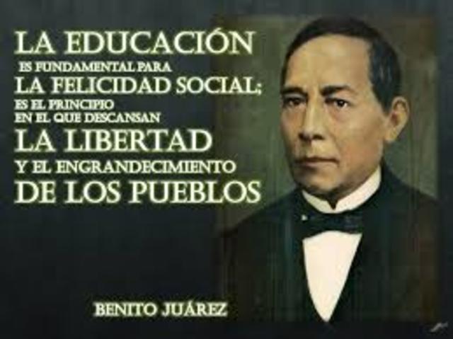 Proyecto liberal de Benito Juárez 1867