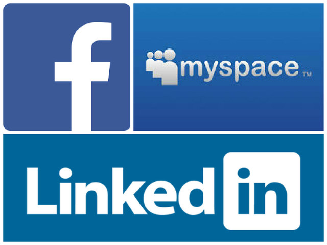 MySpace, LinkedIn y Facebook