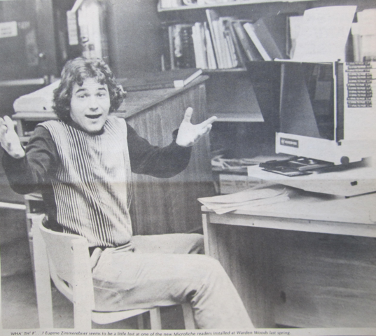 Microfiche readers installed in libraries