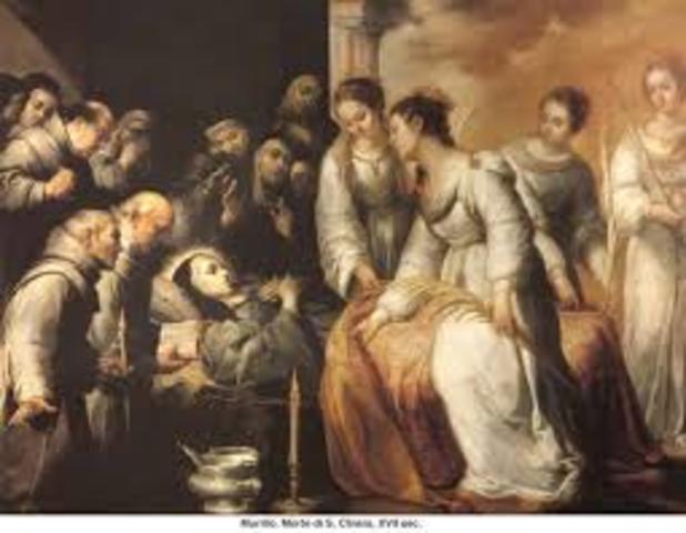 Muerte de Santa clara