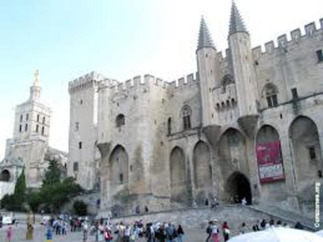 Traslado de la sede papal a Aviñon