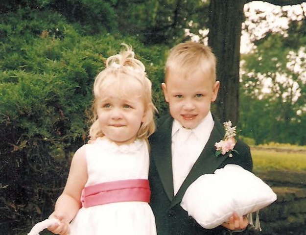 Ringbearer in m Uncle Chris's wedding