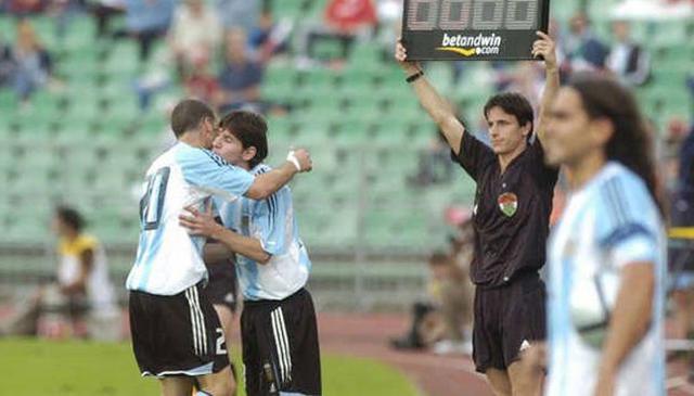 Debut en la Selección Argentina