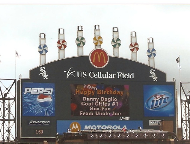 My 10th birthday at the Whitesox Game