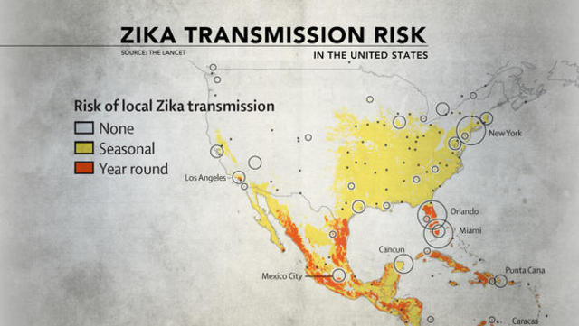 Start of the Zika virus