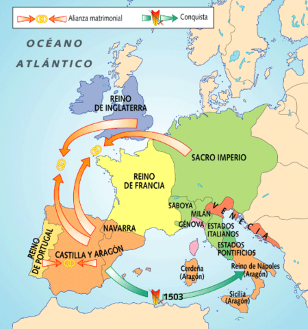 errege -erregina  katolikoen lurraldeak