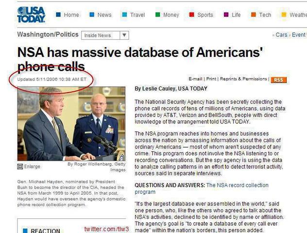 .W.Bush spying