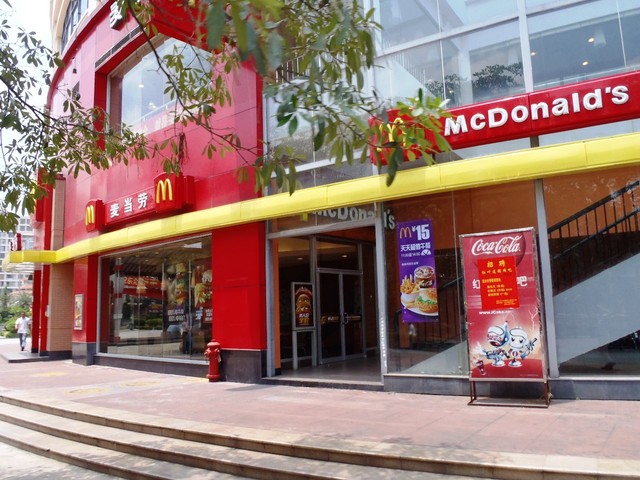 The first international store    After the popularity in America, McDonald's opened its first international stores. Stores were opened in Canada and Puerto Rico.