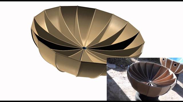 Base de la estufa paràbolica