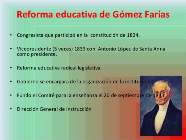 Reforma Educativa 1833-1844