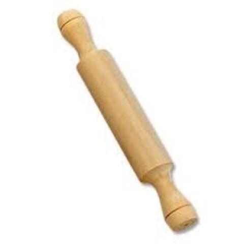 Palo de amasar. Descripción: utensilio de cocina de forma cilíndrica que se emplea para extender masa.