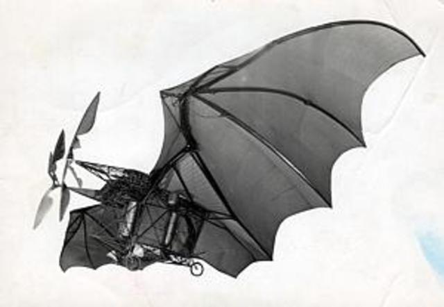 Invent de l'avió; per Clément Ader