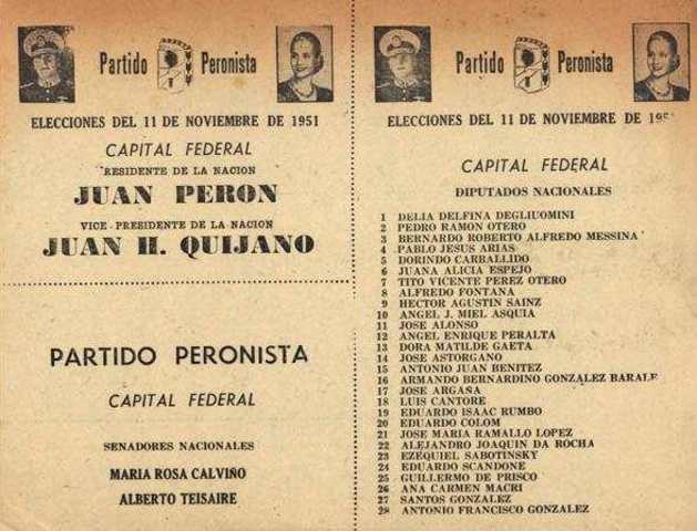 Elecciones presidenciales (Segunda Victoria de Peron)