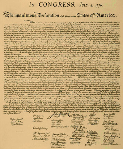 1776- Declaration of Independence