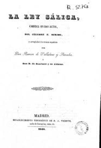 Se publica en España la Ley Sálica