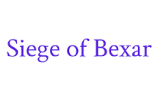 Siege of Bexar
