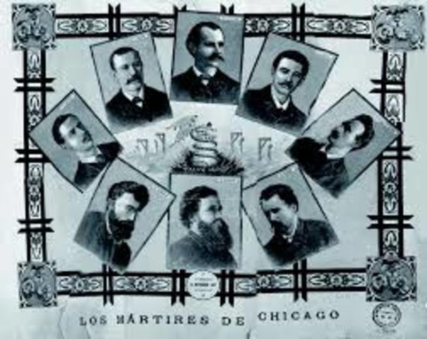 Màrtirs de Xicago -  Treballadors anarquistes executats als EUA