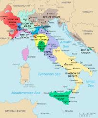 Italy (The date for this is unknown but I just put a date so it would be in the timeline)