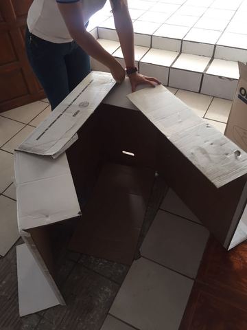 Siguiendo la creacion de plantillas con el carton