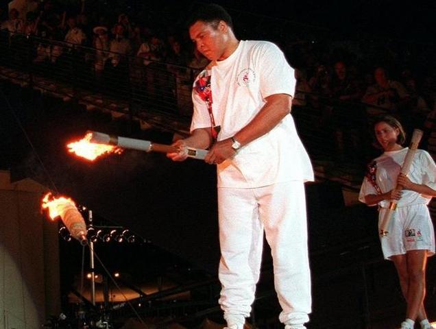 El día en que encendió la llama olímpica