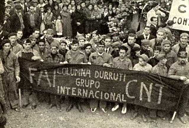 LA COLUMNA DURRUTI FOU UNA MILÍCIA ANARQUISTA QUE VA LLUITAR A LA GUERRA CIVIL ESPANYOLA