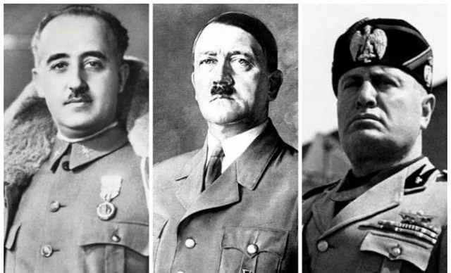 EL FEIXISME S'ESTENGUÉ A EUROPA A LES MANS DE FRANCO, HITLER I MUSSOLINI
