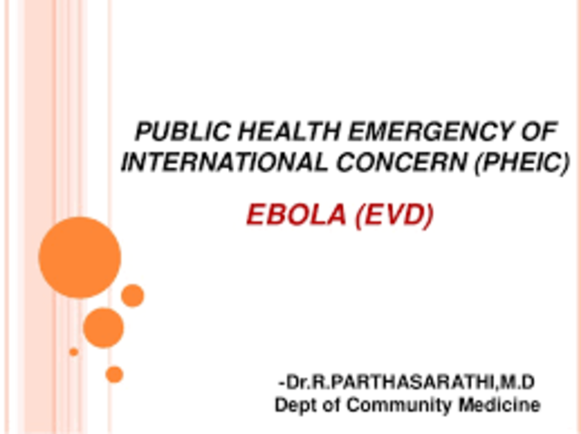 WHO declared Ebola a PHEIC