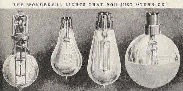 The first light bulb