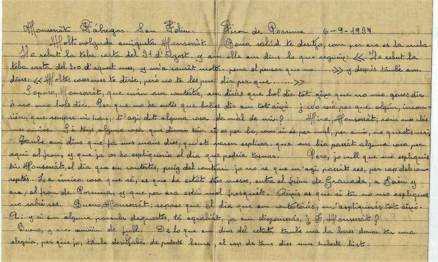 Cartes del front - Els soldats enviaven cartes durant la primera guerra mundial.