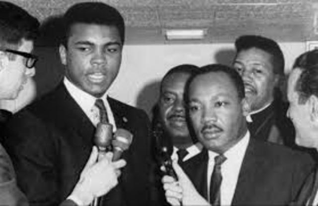 Martin Luther King y Muhammad Ali