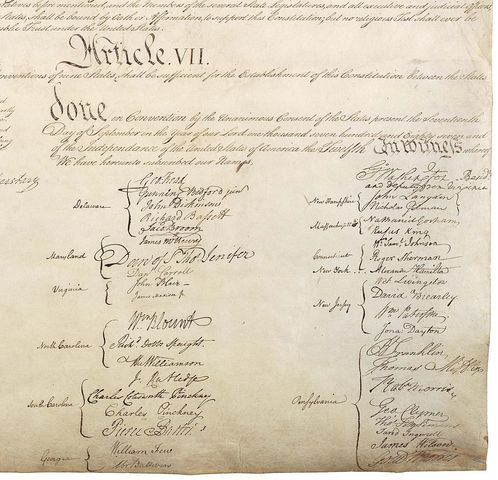 The U.S Constitution Signed