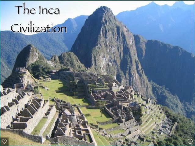 Inca civilisation starts in Peru