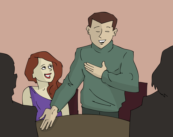 Luis presenta a su "prometida"