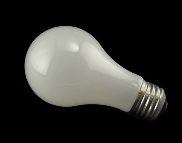 Frosted etched incandescent bulbs