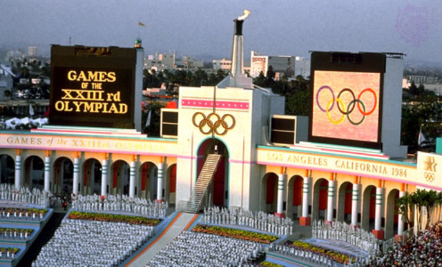 1984 Olympics hosted by Los Angles,Cailfornia,United States of America