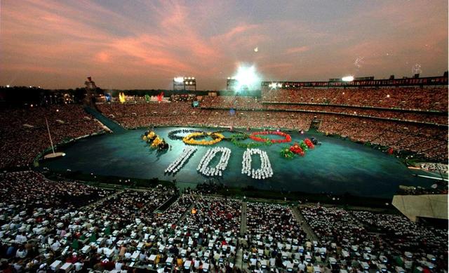 1996 Olympics hosted by Atlanta,Georgia,United States of America