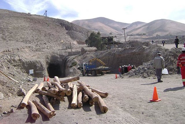 Derrumbe en la mina San José en Chile