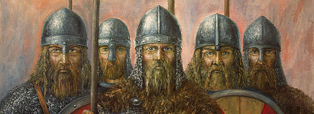 The Vikings first appear in England
